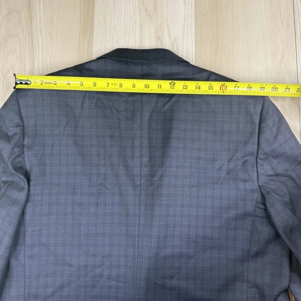 Brooks Brothers 1818 Regent Vitale Barberis Canonico Plaid Blazer Jacket Sz 46L